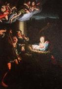 Christoph Franz Hillner Holy night oil painting artist